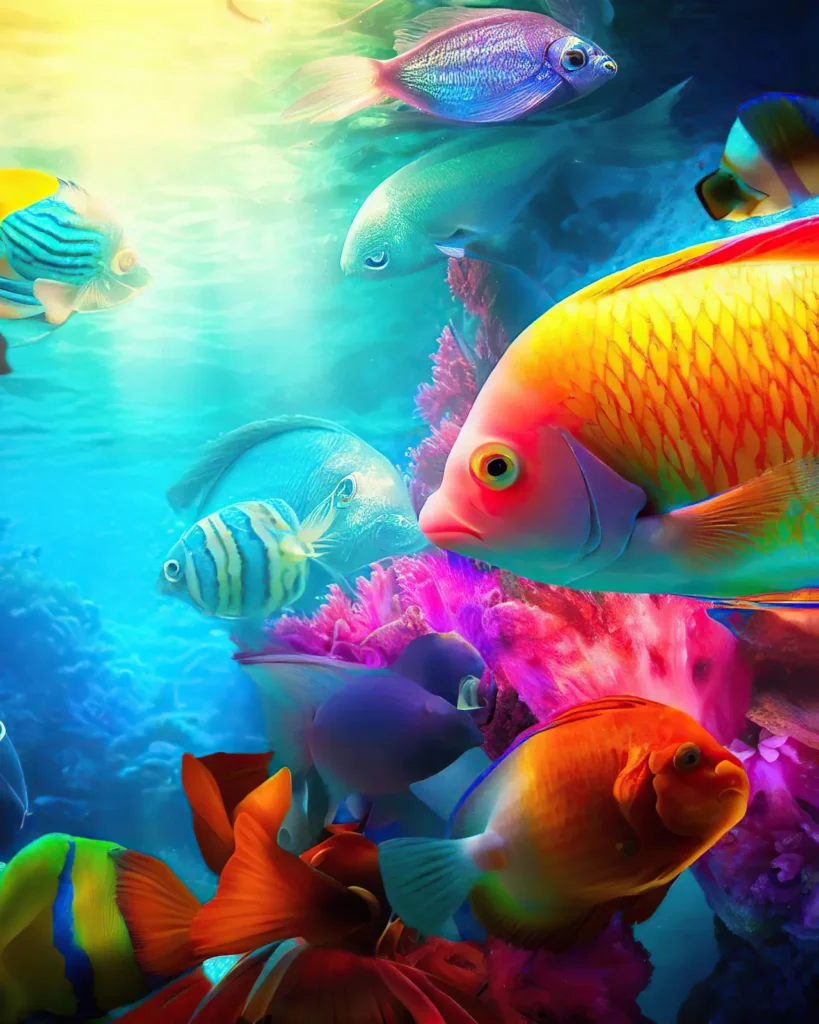 Colorful-fish-is-swimming-coral-reef